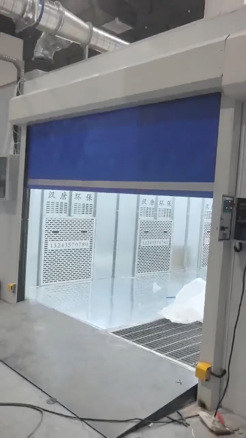 干式脉冲打磨房安装现场